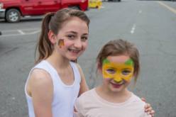Two of our girls rocking their face paint!